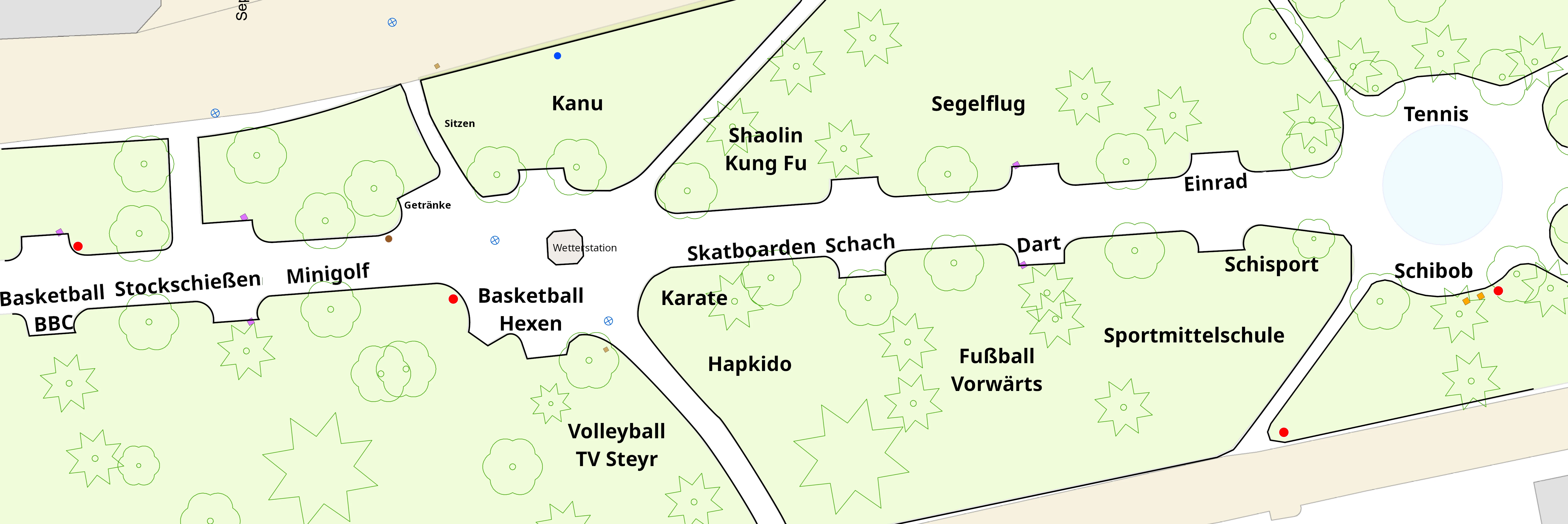 Lageplan für den Tag des Steyer Sports Lageplan für den Tag des Steyer Sports